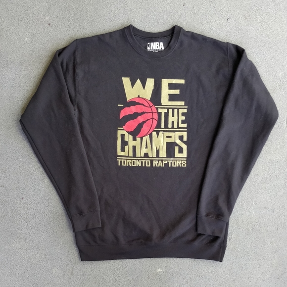We The Champs Toronto Raptors NBA sweatshirt SM - Picture 1 of 4